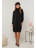 Soft Cashmere Strickkleid in Schwarz