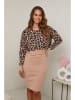 Soft Cashmere 2-częściowy zestaw w kolorze jasnobrązowo-czarnym
