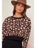 Soft Cashmere 2-częściowy zestaw w kolorze czarno-biało-brązowym