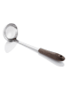 Stanley Rogers Suppenschöpfer in Silber/ Braun - (L)29 cm