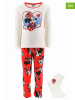 Disney Minnie Mouse 2tlg. Set: Pyjama und Socken "Minnie" in Creme/ Rot