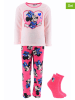 Disney Minnie Mouse 2-delige set: pyjama en sokken "Minnie" lichtroze/roze