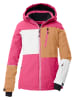 Killtec Ski-/ Snowboardjacke in Pink/ Weiß/ Beige
