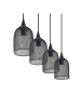 Lindby Hanglamp "Dolcin" zwart - (H)180 x Ø 15 cm