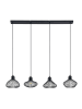 Lindby Hanglamp "Raelyn" zwart - (H)150 x Ø 25 cm