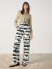 TAIFUN Hose in Creme/ Schwarz