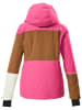 Killtec Ski-/ Snowboardjacke in Pink/ Weiß/ Hellbraun