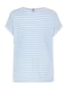 Sublevel Shirt in Hellblau/ Weiß