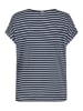 Sublevel Shirt in Dunkelblau/ Weiß
