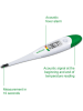 Medisana Digitales Fieberthermometer "TM705" in Weiß/ Grün