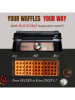bESTRON Waffeleisen "ASW1600CO" in Schwarz/ Kupfer