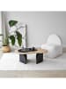 Evila Salontafel "Melted" lichtbruin/zwart - (B)96 x (H)35 x (D)65 cm