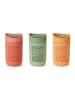 Violeta Home 3-delige set: voorraadglazen groen/rood/geel - 660 ml