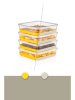 Violeta Home 4-delige set: vershouddozen grijs/transparant - 1 l