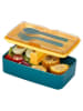 Violeta Home Lunchbox blauw/geel - (B)18,5 x (H)5 x (D)11 cm