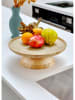 Violeta Home Serveerplank beige - (H)10 x Ø 28 cm
