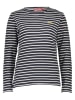 Derbe Longsleeve in Schwarz/ Weiß