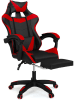 IDOMYA Essentials Bürostuhl in Schwarz/ Rot - (B)60 x (H)117,5 x (T)64 cm