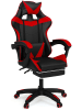 IDOMYA Essentials Bürostuhl in Schwarz/ Rot - (B)60 x (H)117,5 x (T)64 cm