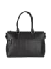 Burkely Leder-Schultertasche in Schwarz