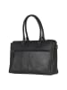 Burkely Leder-Schultertasche in Schwarz