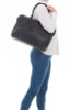 Burkely Leder-Schultertasche in Schwarz