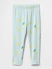 GAP Legginsy w kolorze błękitno-żółto-zielonym