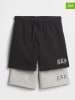 GAP 2er-Set: Sweatshorts in Schwarz/ Grau