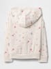 GAP Sweatjacke in Creme/ Rosa
