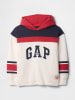 GAP Hoodie wit/donkerblauw/rood