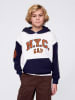 GAP Hoodie wit/donkerblauw/oranje