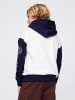 GAP Hoodie wit/donkerblauw/oranje