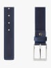 Michaelis Leren riem donkerblauw