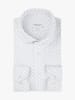 PROFUOMO Blouse wit/lichtblauw/zwart