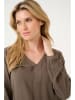 Kaffe Bluse in Hellbraun