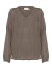 Kaffe Bluse in Hellbraun
