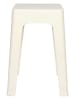 Ethnical Life Hocker w kolorze kremowym - 34,5 x 47 x 34,5 cm
