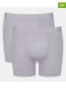 Sloggi 2er-Set: Boxershorts in Hellgrau
