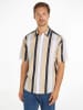 TOMMY JEANS Hemd in Creme/ Schwarz/ Weiß