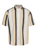 TOMMY JEANS Hemd in Creme/ Schwarz/ Weiß
