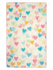 Mioli Laagpolig tapijt "Hearts" crème/lichtroze/blauw
