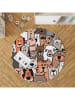 Mioli Kurzflor-Teppich "Woopamuk" in Orange/ Beige/ Hellbraun