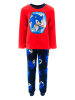 Sonic Pyjama "Sinic Modern" in Rot/ Dunkelblau