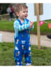 Toby Tiger Latzhose "Puffin" in Blau/ Bunt