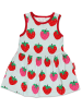 Toby Tiger Sukienka "Strawberry" w kolorze biało-czerwonym