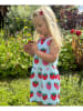 Toby Tiger Kleid "Strawberry" in Weiß/ Rot
