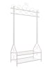 Songmics Kleiderständer in Weiß - (B)92 x (H)173 x (T)41 cm