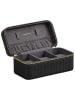 Songmics Horlogebox zwart/grijs - (B)20 x (H)9 x (D)10 cm