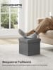 Songmics Aufbewahrungshocker in Grau - (B)30 x (H)30 x (T)30 cm