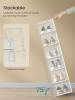 Songmics 8-delige set: schoenenboxen transparant - (B)35 x (H)19 x (D)25,5 cm